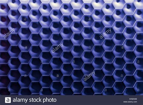 Hexagonal Wall Texture Surface Blue Gradient Abstract Pattern