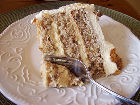 Walnut Chiffon Cake With Maple Custard Cream Filling And Whipped Cream