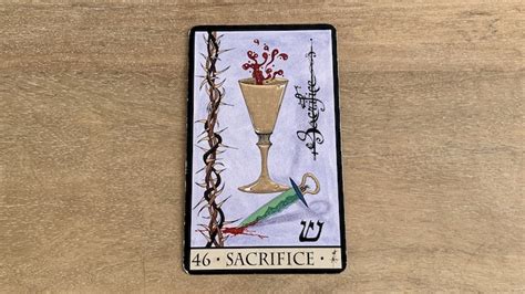Oracle de la Triade : Sacrifice carte 46 et sa signification en voyance