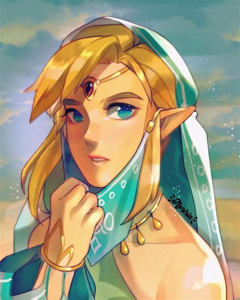 Legend Of Zelda Breath Of The Wild Art Link In Gerudo Vai Disguise