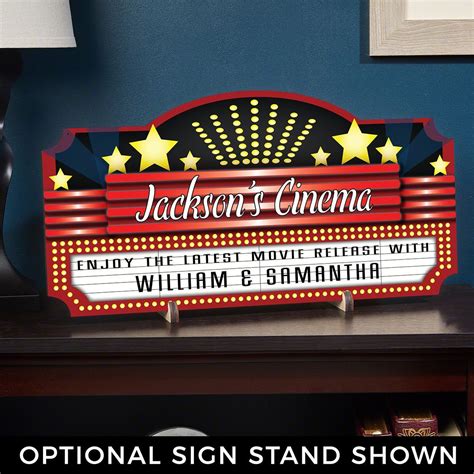How would you reinvent your backyard? Home Theater Marquee Personalized Sign | Personalized ...
