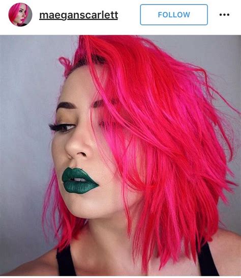 Pin By Hair And Beauty On Hair Color Inspiration Hot Pink Hair Pink Short Hair Hair Color Pink