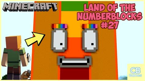 Numberblock 27 Numberblocks Minecraft Giant Numberblock 27 Youtube