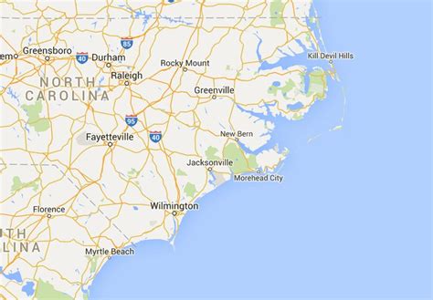 35 Map Of North Carolina Coastal Towns Maps Database Source