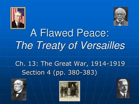 Ppt A Flawed Peace The Treaty Of Versailles Powerpoint Presentation