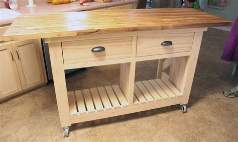 Double Kitchen Island With Butcher Block Top Ana White