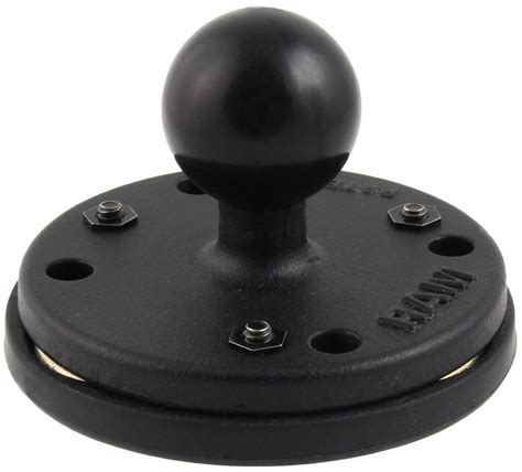 Ram Magnetic Base Adapter 25 Round Plate 1 Ball Ram Mount