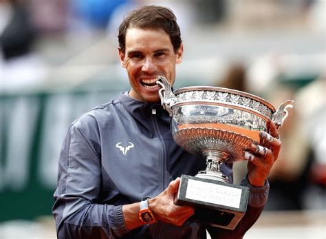 Jun 05, 2021 · novak djokovic and rafael nadal recorded new french open landmarks as they moved effortlessly into the fourth round yesterday, setting up intriguing duels with a pair of italian teenagers seen as. Rafael Nadal's 12 French Open trophies