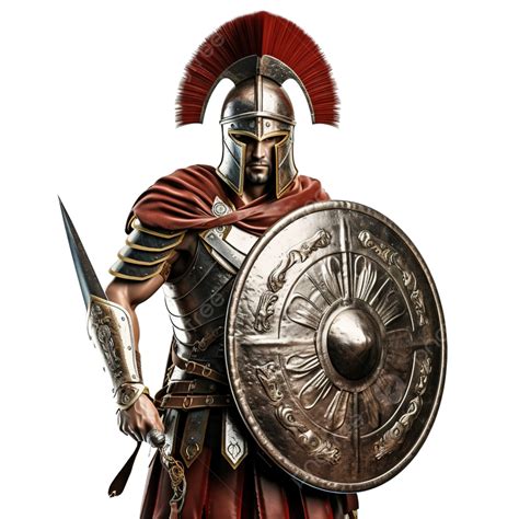 Roman Soldier Or Gladiator With Sword And Shield Gladiator Soldier
