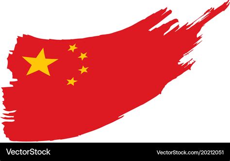 China Flag Royalty Free Vector Image Vectorstock