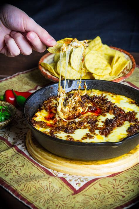 Queso Fundido Recipe With Chorizo Easy Appetizer Mexican Food