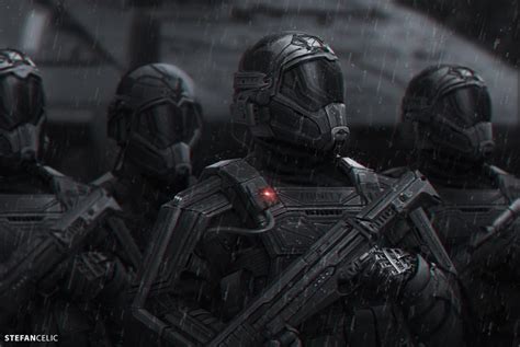 Artstation Soldiers Stefan Celic Sci Fi Concept Art Futuristic