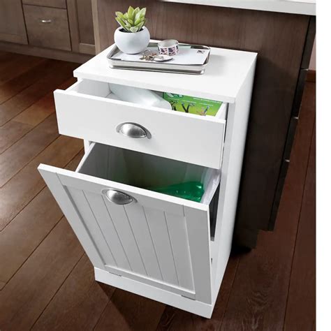 The garbage can can be hung on the kitchen door, cabinet door, pantry door, drawer, car, or anywhere else. Richmond Tilt-Out Trash Cabinet with Drawer | Country Door ...