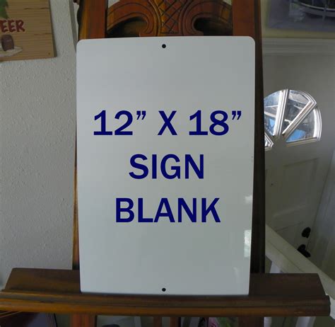 12 X 18 Aluminum Sublimation Sign Blanks 032 Thick