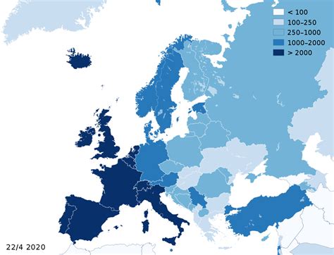 List of eu member countries COVID-19 in Europe, April 23, 2020 ~ European Union Center ...