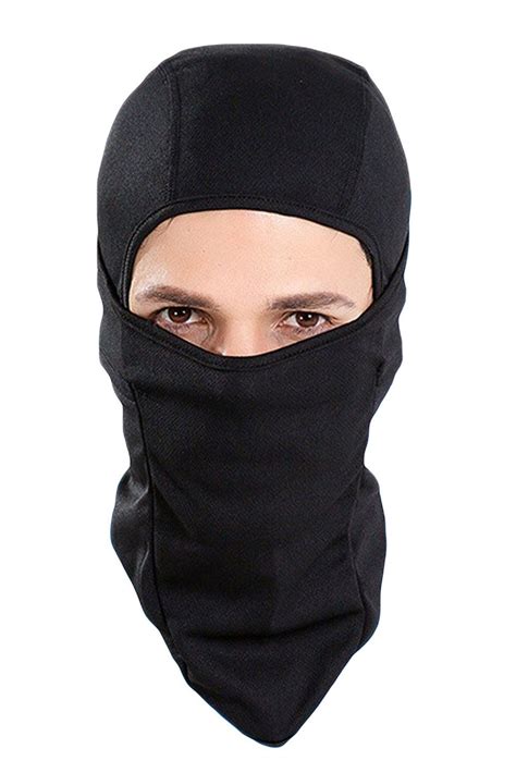 Black Breathable Dustproof Face Mask Cycling Helmet Balaclava Black
