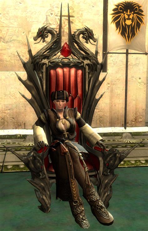 Emblazoned Dragon Throne Object Guild Wars 2 Wiki Gw2w