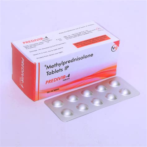 Iso Methylprednisolone 4 Mg Tablets Packaging Type Strips Grade