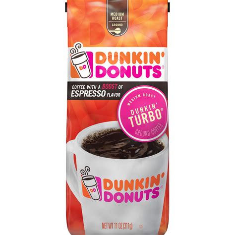 Dunkin Donuts Dunkin Turbo Ground Coffee Medium Roast 11 Ounce