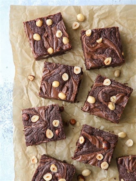 Chocolate Hazelnut Brownies By Completelydelicious Quick Easy