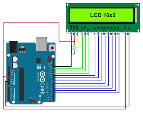 Makerobot Education Lcd 16x2 Interfacing With Arduino Uno