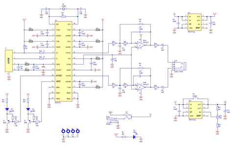 Usb Soundcard Circuit With Pcm2702 Electronic Circuit