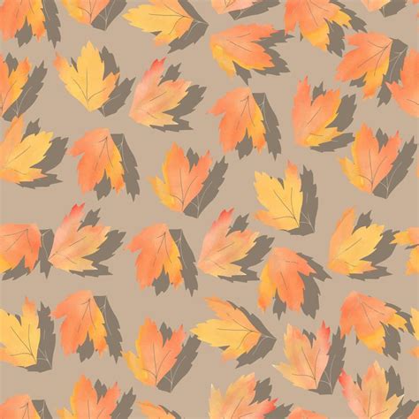 Fallen Autumn Leaves Vector Pattern 8922351 Vector Art At Vecteezy
