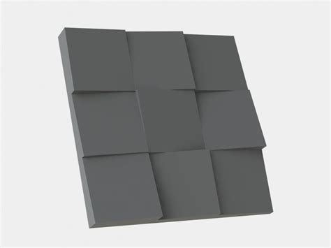 Are you looking for 3d wall panels ideas? 3D Wall Panel Squares | CGTrader
