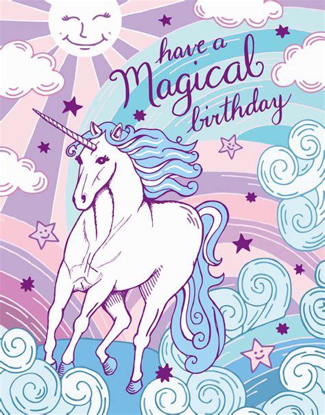 Magical Unicorn Birthday By Noteworthy Paper And Press Postable
