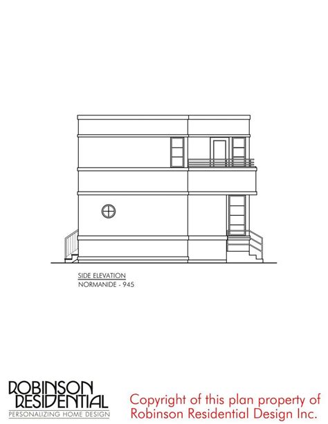 Contemporary Normandie 945 Robinson Plans Modern Bungalow House
