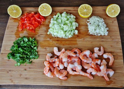 Step 1) cut shrimp into very small pieces and place in a plastic or glass container (don't use metal as the acid from the lime does not go well with this material). My Simple Modest Chic: Shrimp Ceviche Recipe~Mexican Style