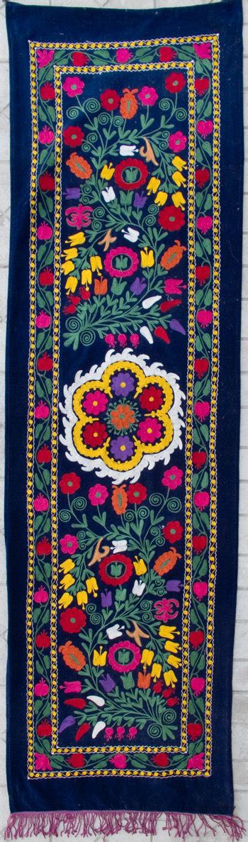 Uzbek Machine Embroidery Suzani Zardevor From By Sultanshop Tapisserie Tissu Oriental