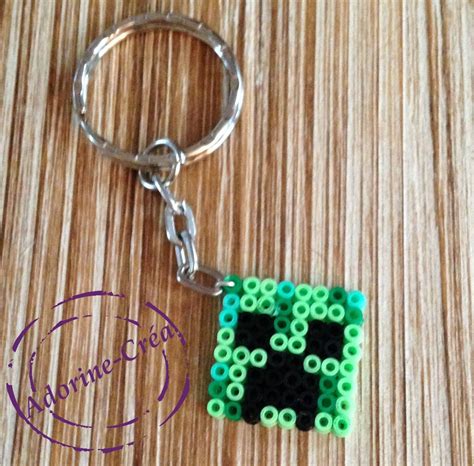 MInecraft Keyring Hama Mini Beads By Adorine Crea Minecraft Perle