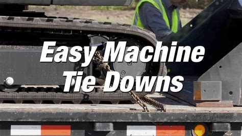 R Series Excavators Easy Machine Tie Downs Youtube
