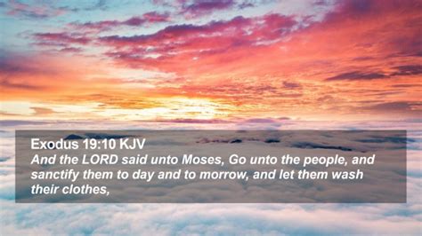 Exodus KJV Desktop Wallpaper And The LORD Said Unto Moses Go Unto The People