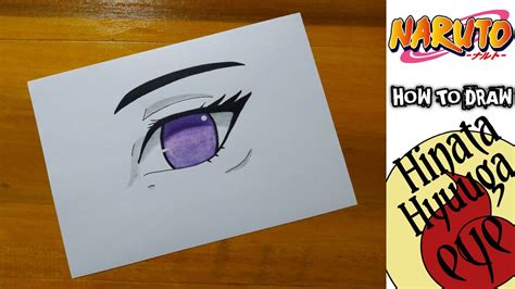 How To Draw Hinata Hyuuga 日向ヒナタ Eye From Anime Naruto Part 1 Youtube