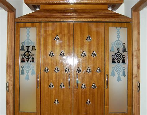 Pooja Room Doors With Bells Builders Villa