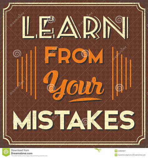 Learn From Your Mistakes Illustration Royalty Free Stock Photo