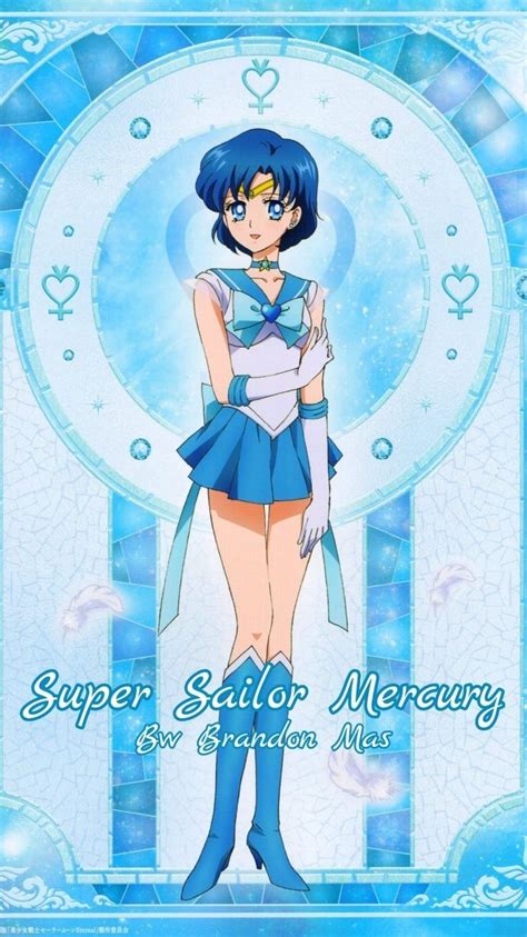 An Anime Character Is Standing In Front Of A Blue And White Background With The Words Sailor Girl