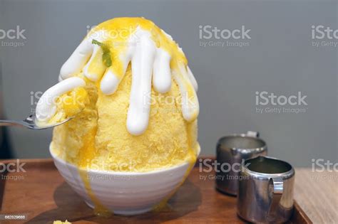 Mango Sticky Rice Kakigori Japanese Shaved Ice Dessert Flavored This Is