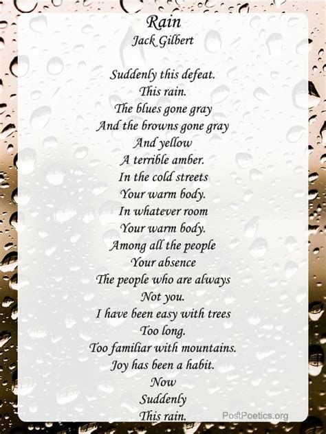 Happy Rain Poems That Rhyme Poems About Rain And Love