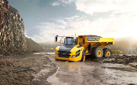Download Wallpapers Volvo A45g Mining Dump Truck 2018 Truck Quarry