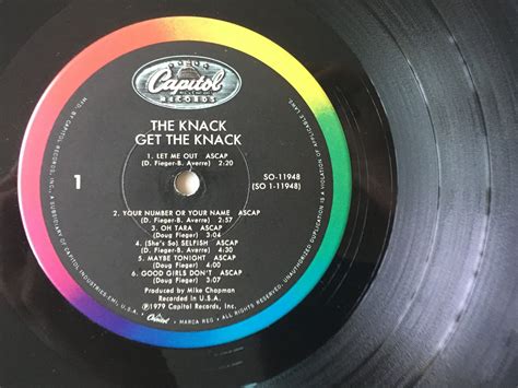 The Knack Get The Knack Lp Vinyl Record Album Capitol Etsy