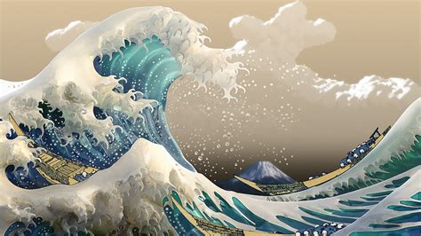 12+ Wallpaper The Great Wave Aesthetic Pictures