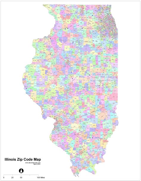 Chicago Il Zip Code Map Earth Map