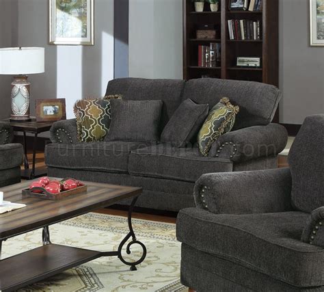 Colton Sofa 504401 In Grey Fabric By Coaster Woptions