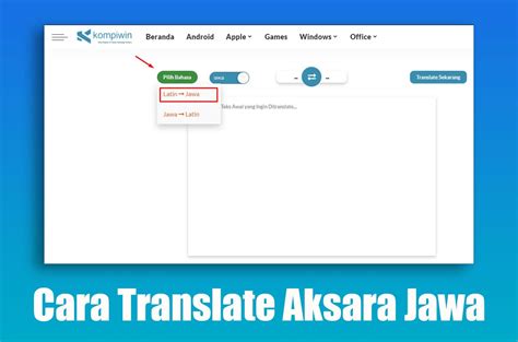 Cara Translate Aksara Jawa Tiarway