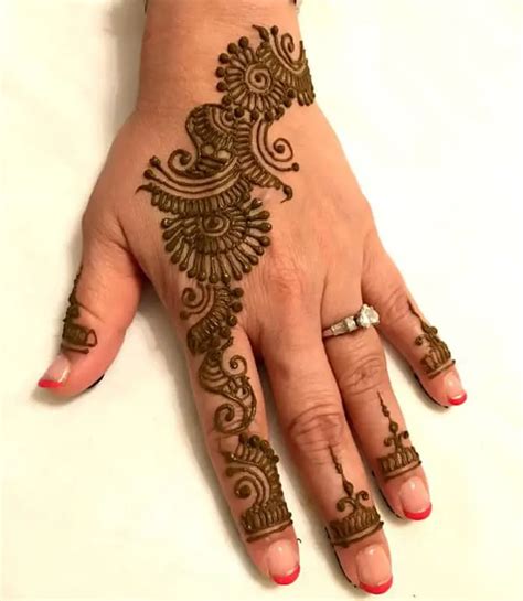 Back Side Simple Full Hand Mehndi Design Mehndi Designs Hand Side