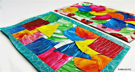 Marvelous Textured Paint Collage Shapes Colors And Fine Motor