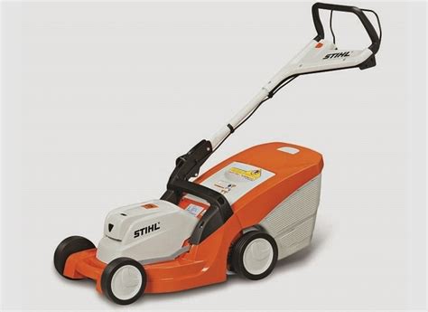 The unit holds two ap batteries, one while in use and one for storage. STIHL RMA-410 Electric Lawn Mower - CLAD